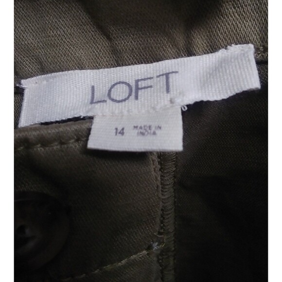 LOFT Cotton/ Linen Shorts Size 14 - Picture 5 of 8